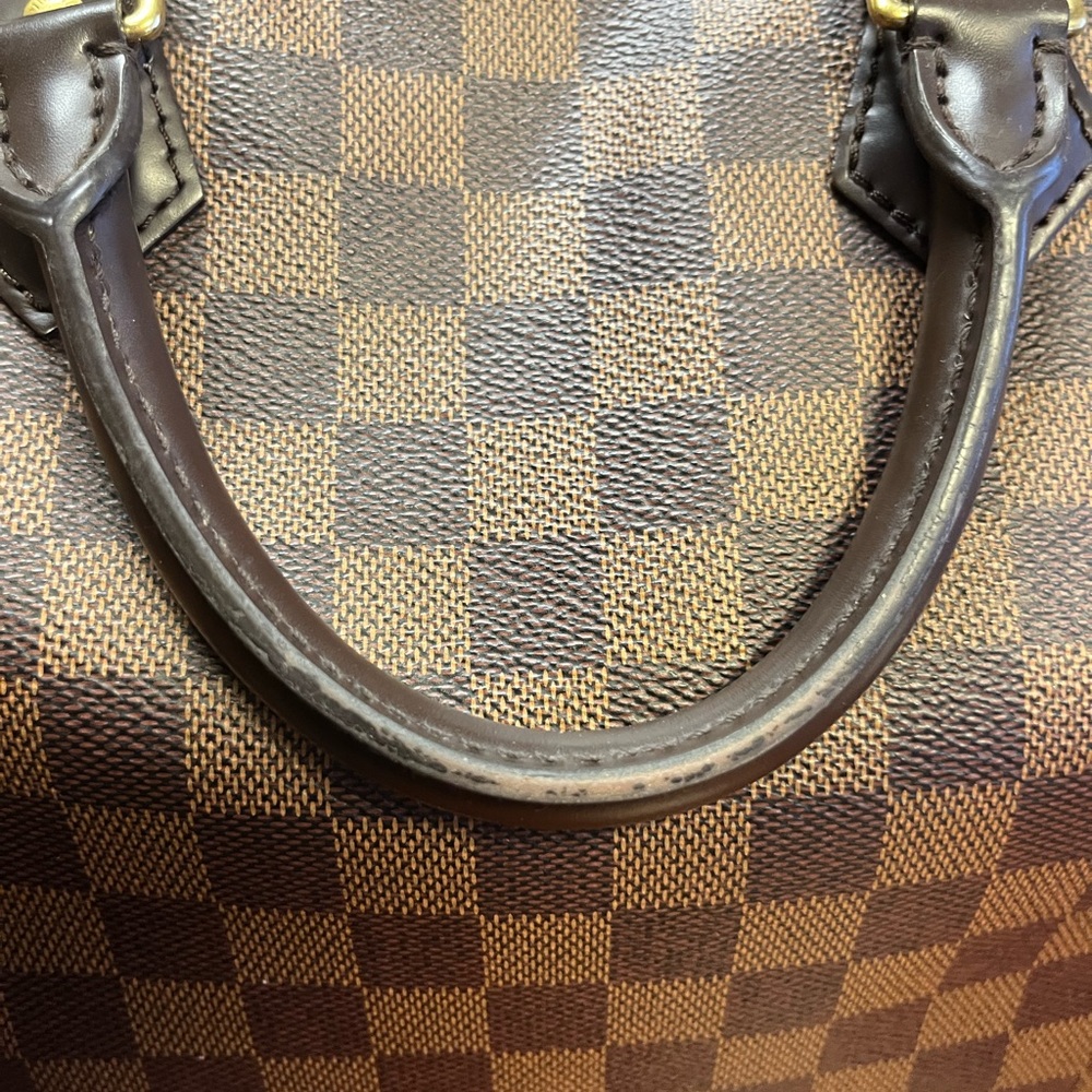 Louis Vuitton Brown Checkered Satchel Speedy 30 Damier No strap. - Picture 4 of 7